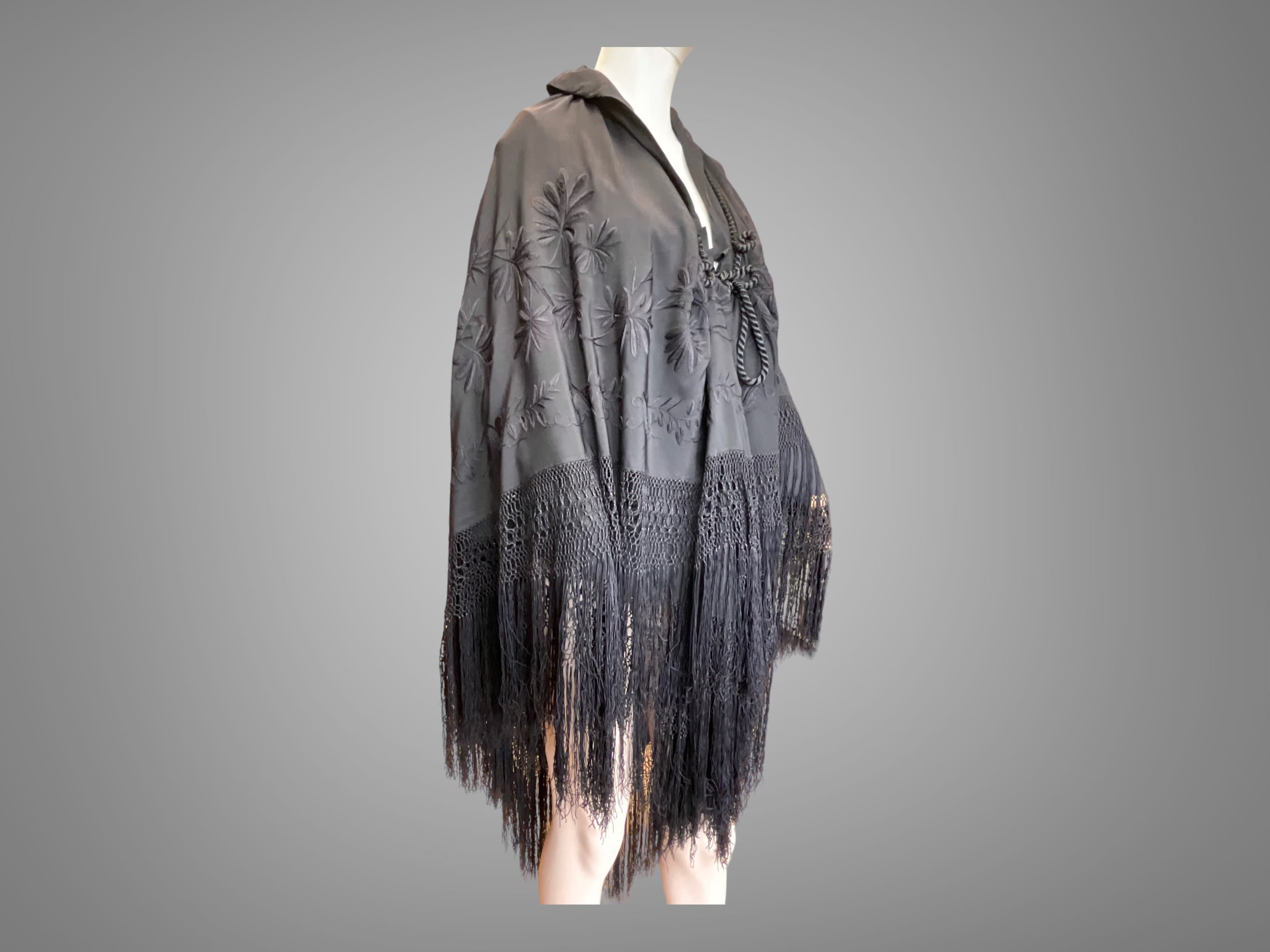 Silk cape scarf discount
