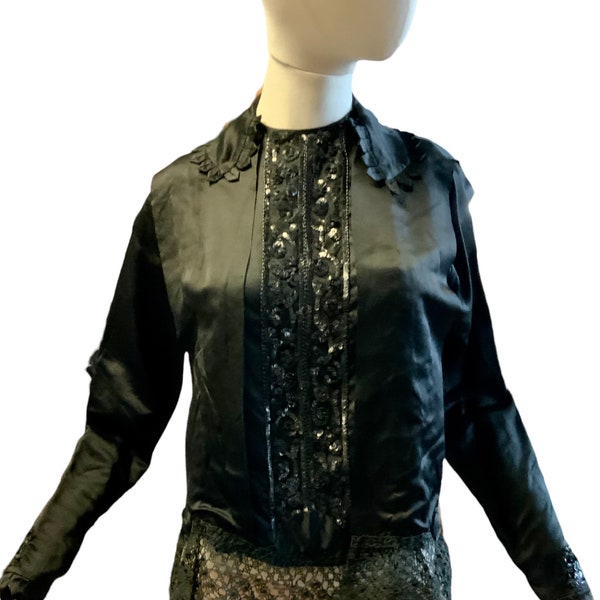 Victorian Satin Net Blouse