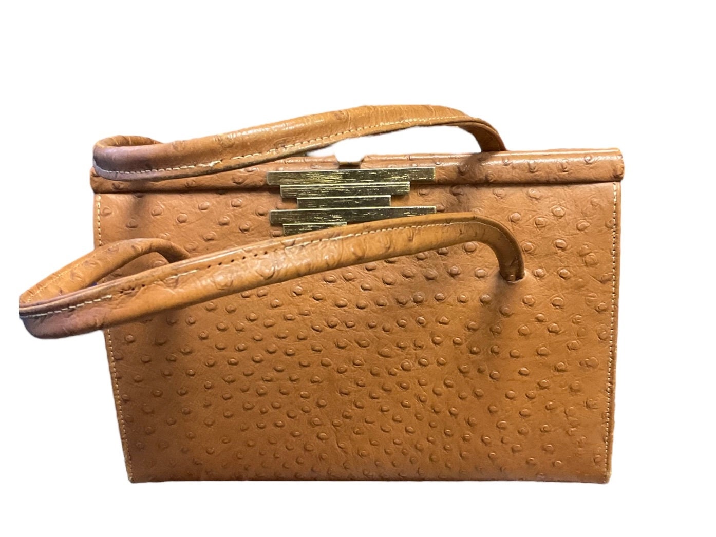 Ostrich leather handbag hotsell