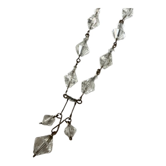 1930’s Crystal Lavalier Necklace.