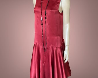 1920’s silk satin dress 34/36” bust