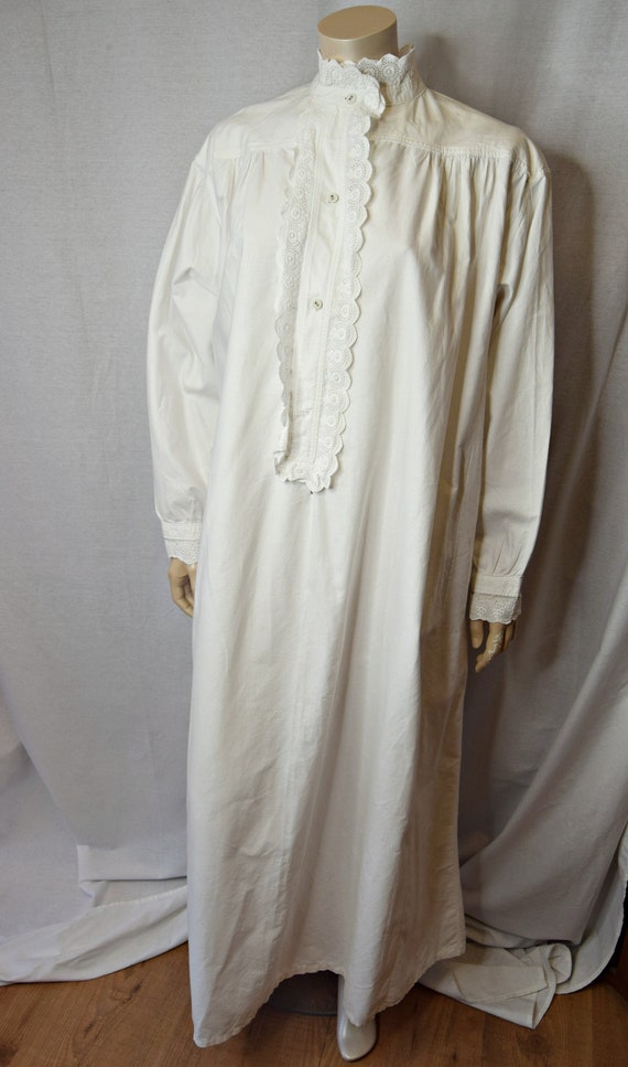Victorian Cotton Nightgown, Large