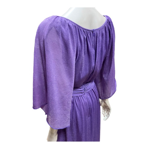 1970’s mauve lame gown 36/38” bust 32” waist. - image 5