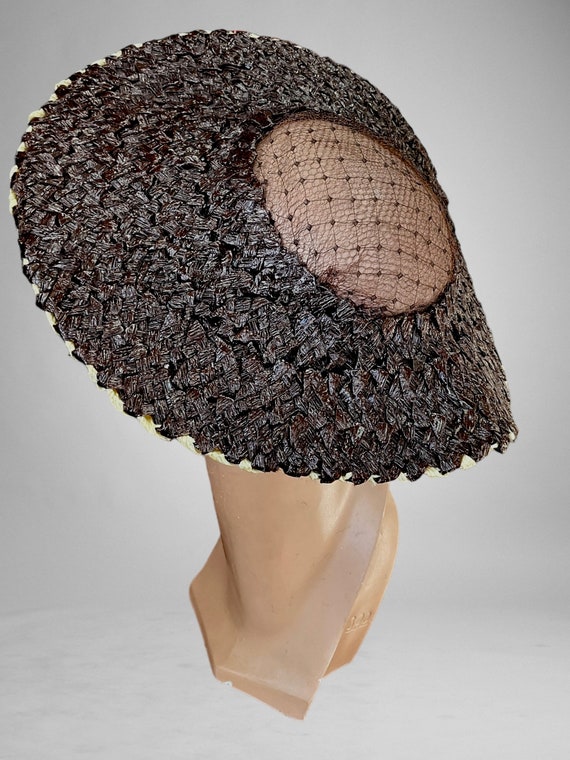 1940’s raffia halo hat by Milgrim - image 6