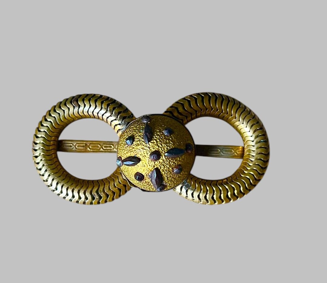 Broche Ancienne Art Déco - Bijou Tchécoslovaquie Années 1940 - Occasion - Style Vintage Et élégant