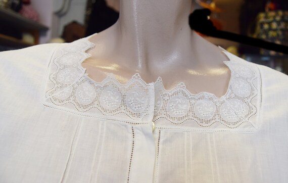 Edwardian Cotton Smock Blouse /jacket 36/38" bust.