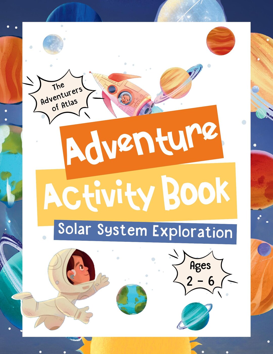 Solar System Activity Book for Toddlers & Preschoolers | Printable ...