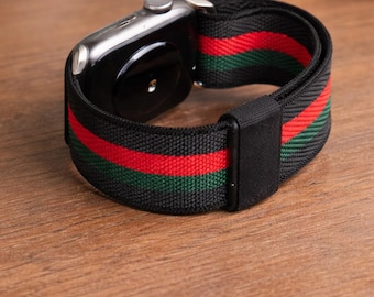 Correa elástica de nailon con hebilla, pulsera magnética ajustable, regalo para ella.