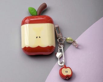 Funda para Apple Airpods, bonita funda de fruta con dije para auriculares, funda para Apple AirPods Pro 2, 3 y 4 / Regalo para ella