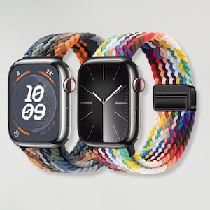 Nylon Apple Watch Band Colorful Replacement iWatch Band For All Series • 38mm 40mm 41mm • 42mm 44mm 45mm 49mm