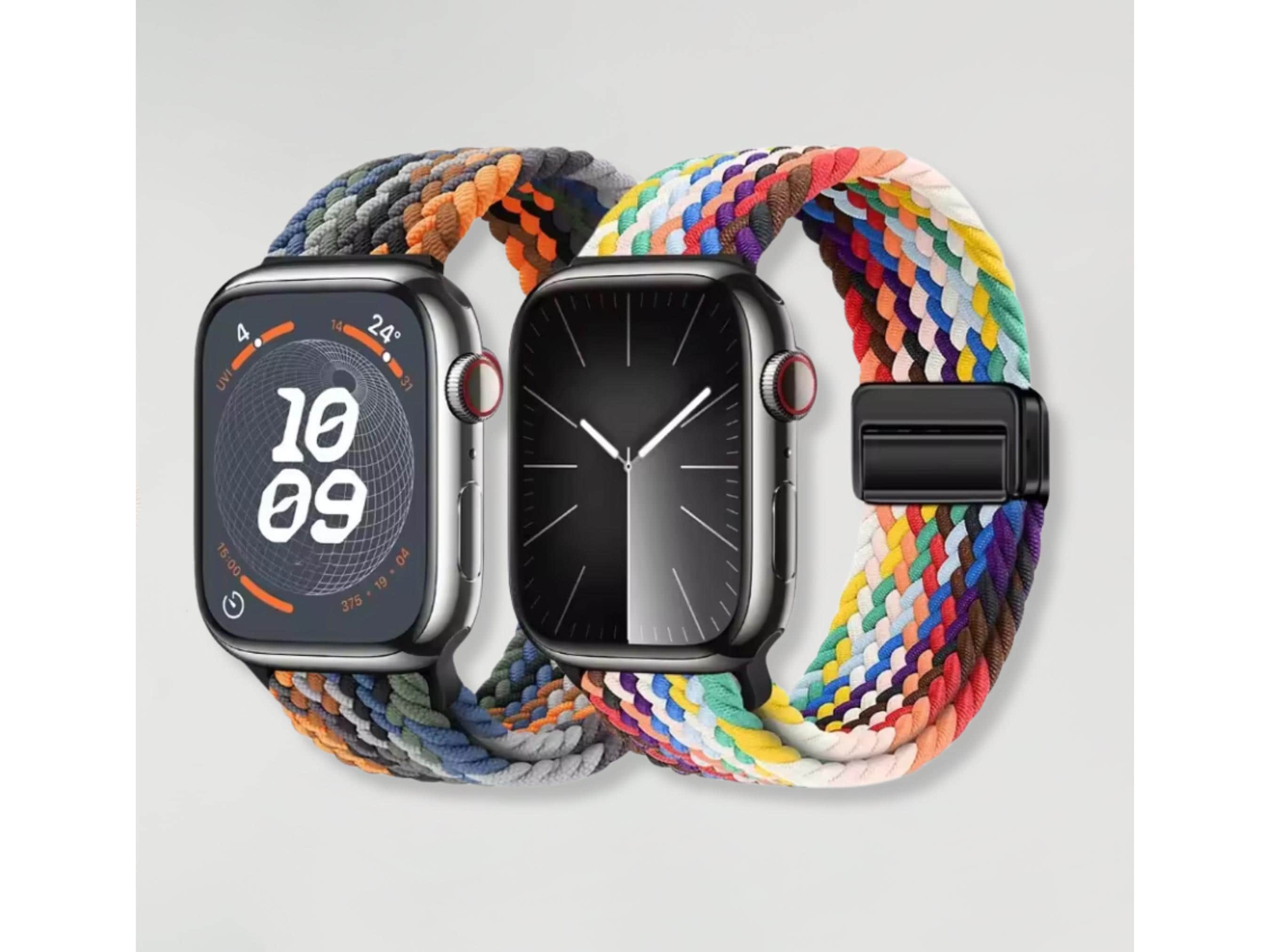 Interchangeable Nylon Watch Band Set - Assorted Pastel Colors Shop Our New Design Promotion of Interchangeable Watch Straps main image 2