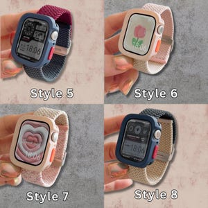 Nylon Watch Strap for apple, Braided Band for 38–49mm Smartwatch, Compatible with Ultra 1/2 SE 9 8 7 6 5 4 Models