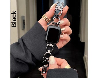 Correa de cadena para Apple Watch, correas para Apple Watch de mujer para iWatch Series 6 y 5 • Regalo para ella