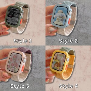 Nylon Watch Strap for apple, Braided Band for 38–49mm Smartwatch, Compatible with Ultra 1/2 SE 9 8 7 6 5 4 Models