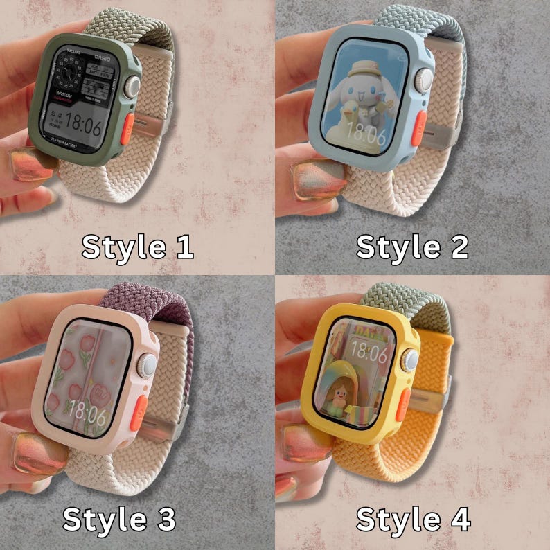 Nylon Watch Strap for apple, Braided Band for 38–49mm Smartwatch, Compatible with Ultra 1/2 SE 9 8 7 6 5 4 Models
