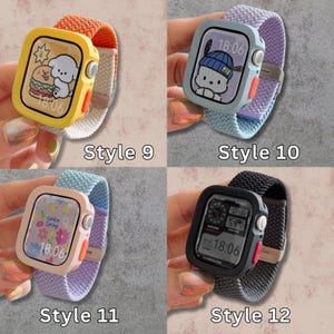 Nylon Watch Strap for apple, Braided Band for 38–49mm Smartwatch, Compatible with Ultra 1/2 SE 9 8 7 6 5 4 Models