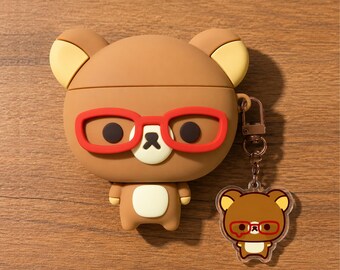 Rilakkuma Inspired AirPods Case, Silicone Earbuds Cover For Airpods 1 2 3 Pro, Gift For Friend