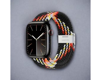 Correa de nailon colorida para Apple Watch, correa elástica trenzada Solo Loop para iWatch • 49 mm 45 mm 44 mm 42 mm • 41 mm 40 mm 38 mm, regalo para un amigo