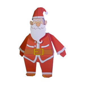 Christmas Santa printable 3D DIY Paper toy