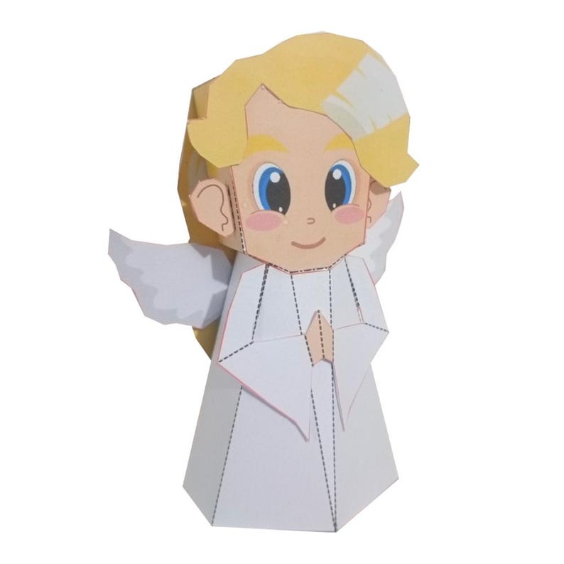 Angel Printable 3D DIY Paper Toy - Etsy