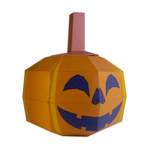 Halloween Pumpkin printable 3D DIY Paper toy