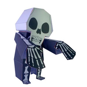 Halloween Skeleton printable 3D DIY Paper toy