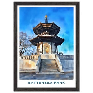 Battersea Park Peace Pagoda Print