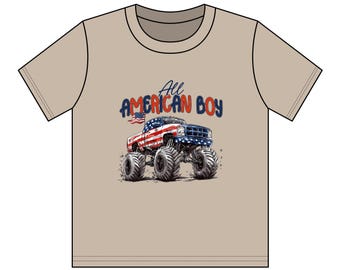 Maglietta Monster Truck All American Boy
