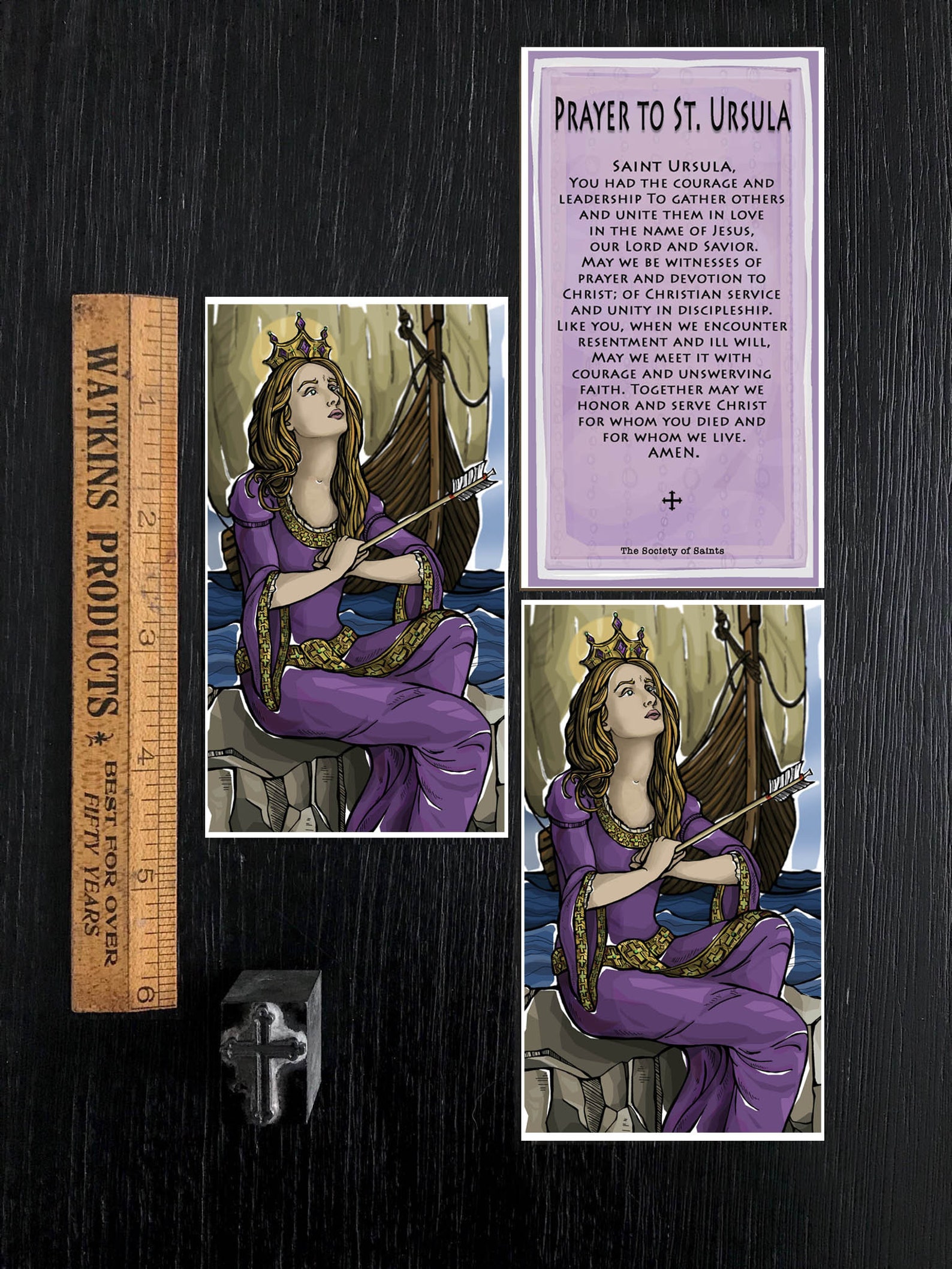 St. Ursula Prayer Card Etsy