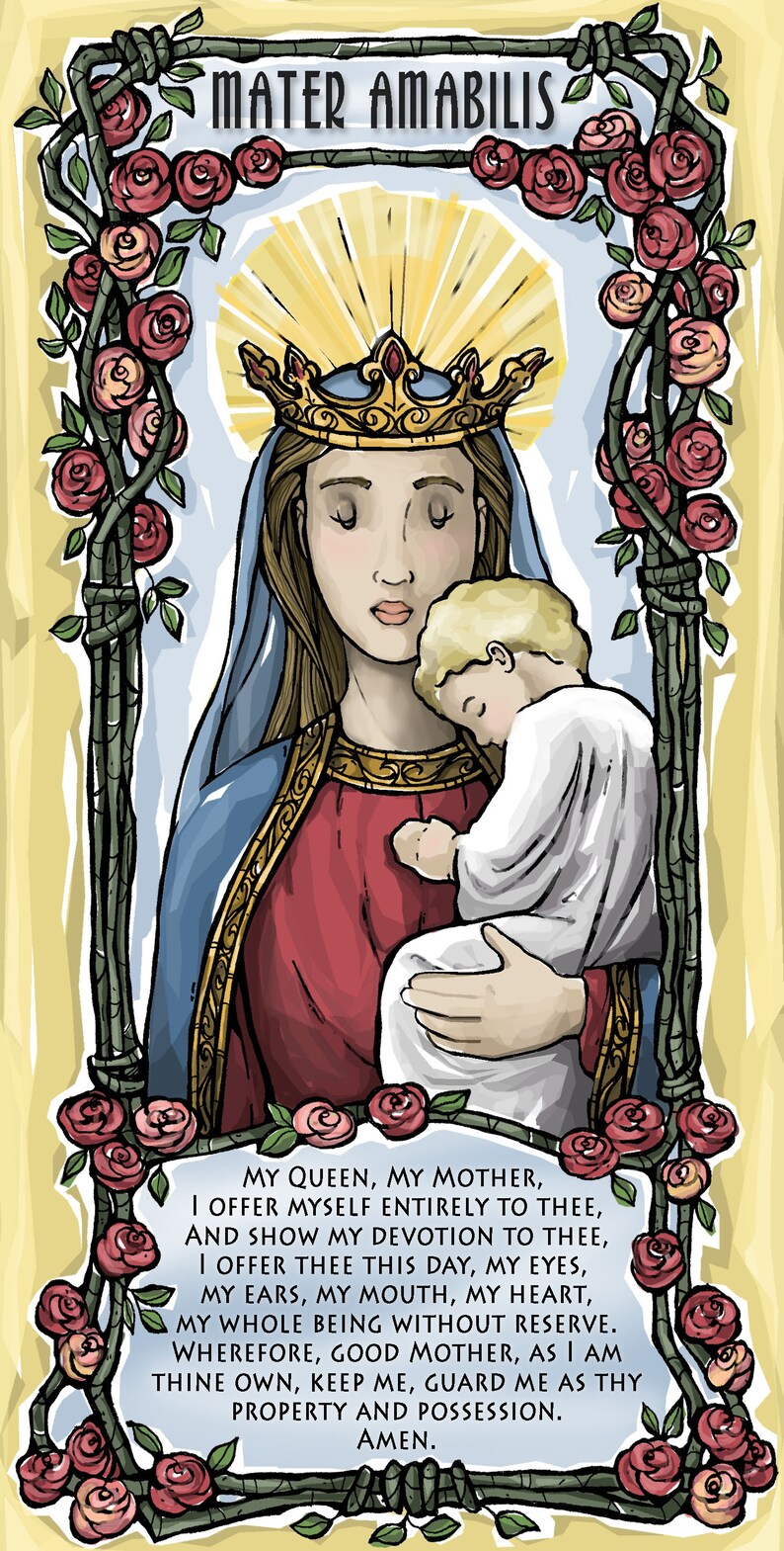 Lovable Mother Prayer Card image 0