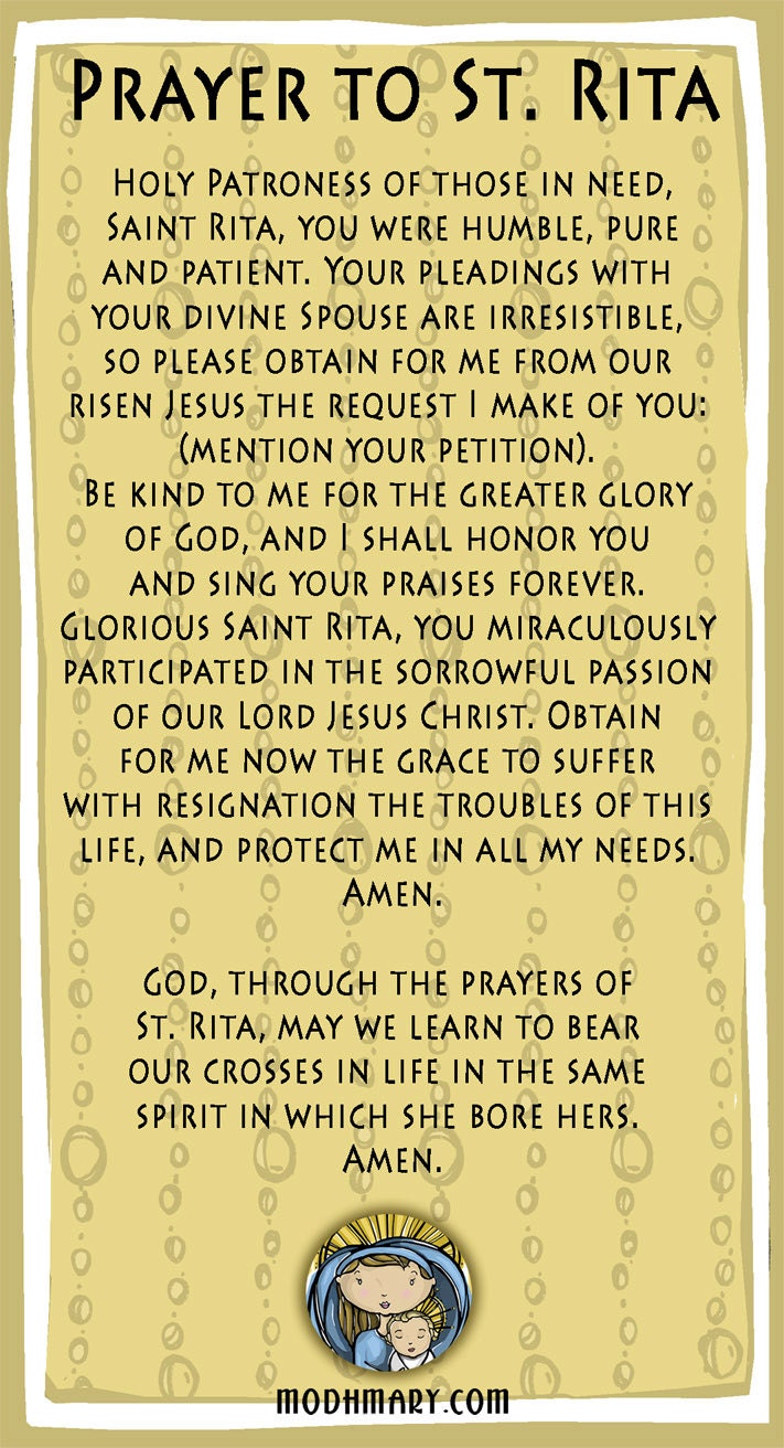 st rita prayer for.baseball st rita prayer for.baseball