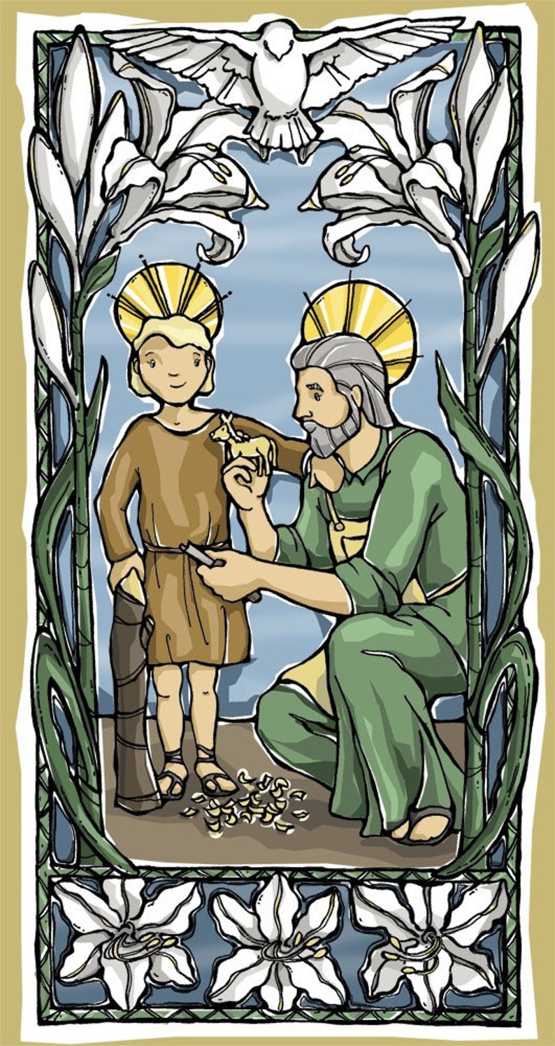 St. Joseph Prayer Card for Fathers image 0