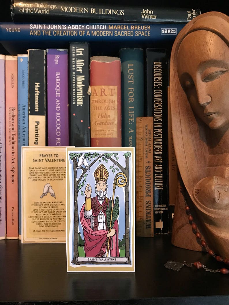St. Valentine Prayer Card | Etsy