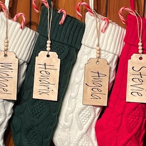 Personalized Engraved Stocking Name Tags