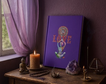 Love OM Mandala Hardcover Journal