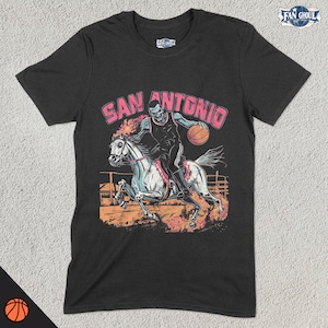 San Antonio Basketball Shirt, American Team Sports Tee, US Sports Clothing, Basketball Fan Gift, Basketball Lover Apparel, Vintage Ball Spur