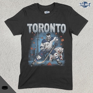 Toronto Hockey Shirt, kanadisches Team Sport T-Shirt, Ontario Sportbekleidung, Hockey Fan Geschenk, Hockey Liebhaber Kleid, Vintage Hockey, Ahornblatt