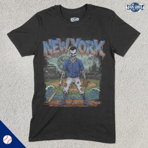 Koszulka baseballowa New York, Queens Baseball, Odzież sportowa, Prezent dla fana baseballu, Odzież dla miłośników baseballu, Vintage Baseball, Met