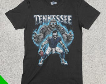 Koszulka Tennessee Football, Koszulka American Team Sports, Odzież US Sports, Prezent dla fana piłki nożnej, Odzież dla miłośników piłki nożnej, Towary vintage, Titan
