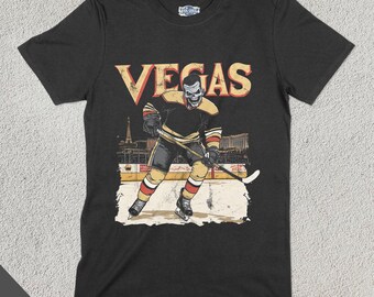 Vegas hockeyshirt, Golden Knight ijshockey, kleding sportteam, cadeau hockeyfan, kleding hockeyliefhebber, vintage hockey, Las Vegas Nevada