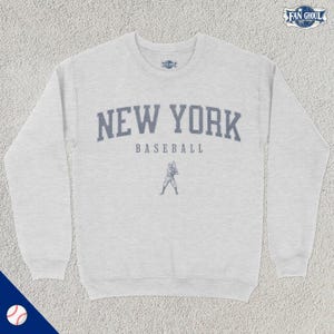 Bluza New York Baseball Varsity, bluza sportowa z okrągłym dekoltem, sweter uniwersytecki, prezent dla fana baseballu, odzież dla miłośników baseballu, styl vintage retro, Yank