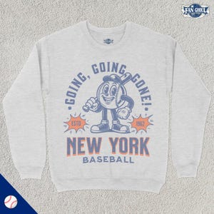 Bluza baseballowa Retro New York 2, bluza z kapturem Vintage 70s, bluza sportowa, prezent dla fana baseballu, miłośnik baseballu, gadżety Met z lat 80.