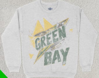 Vintage Green Bay Football Crewneck, American Sports Sweatshirt, US Sports Clothing, Football Fan Gift, Football Lover, Retro Packer