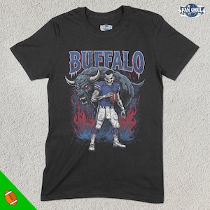 Maillot de football Buffalo, t-shirt de sport de l&#39;équipe américaine, vêtements de sport américains, cadeau de fan de football, vêtements de football, article de football vintage, Bill