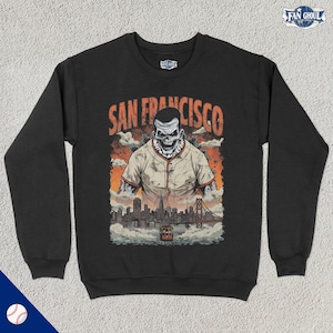 San Francisco v2 Baseball Crewneck, San Fra Baseball Sweatshirt, Sports Clothing, Baseball Fan Gift, Baseball Lover, Vintage Baseball, Giant