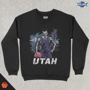 Bluza z kapturem Utah Basketball, bluza American Sports, odzież sportowa US Sports, prezent dla fana koszykówki, odzież dla miłośników koszykówki, koszula vintage, jazz