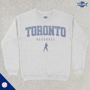 Toronto Baseball Varsity Sweatshirt, Sports Crewneck, College Sweater, Baseball Fan Gift, Baseball Lover Apparel, Vintage Retro, Blue Jay