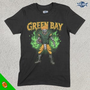 Green Bay Football Shirt, American Team Sports Tee, US Sports Clothing, Football Fan Gift, Football Lover Apparel, Vintage Merch, Packer