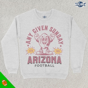 Retro Arizona Football Sweatshirt, Vintage 70s Mascot, American Sweater, Football Fan Gift, Football Apparel, 80s Cardinal Merch