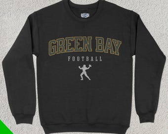 Green Bay Football Varsity Sweatshirt, College Sports Crewneck, College Sweater, Football Fan Gift, Football Lover Apparel, Vintage Retro